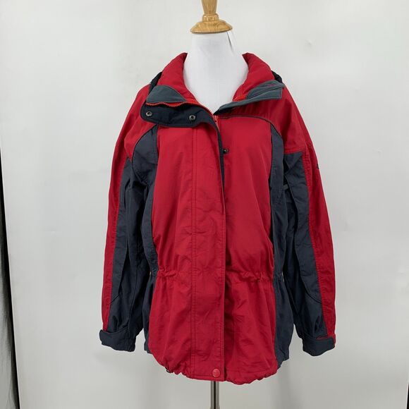 Columbia Interchange Jacket Womens M Medium Red Full Zip *No Removable Lining - Picture 2 of 15